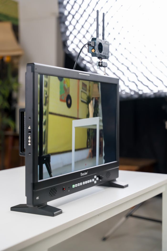 Desview S7II Field Monitor on White Desk